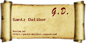 Gantz Dalibor névjegykártya